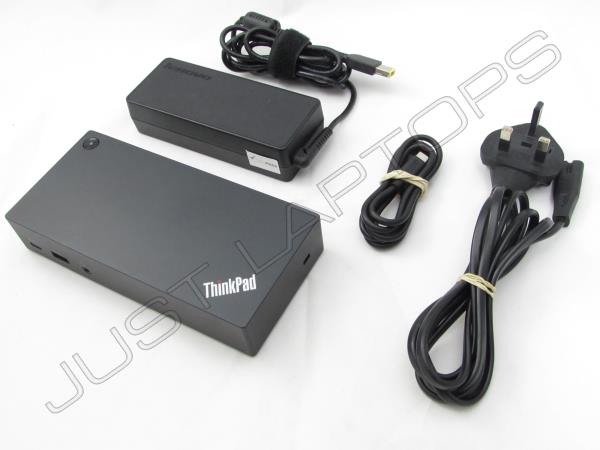 Lenovo ThinkPad 40A9 USB-C Dock Docking Station Inc AC Adapter & UK Plug
