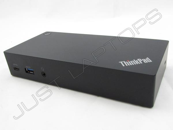 Lenovo ThinkPad 40A9 USB-C Dock Docking Station Inc AC Adapter & UK Plug