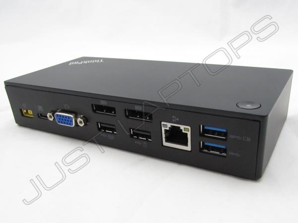 Lenovo ThinkPad 40A9 USB-C Dock Docking Station Inc AC Adapter & UK Plug