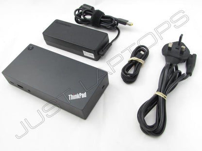 Lenovo ThinkPad 40A9 USB-C Dock Docking Station Inc AC Adapter & UK Plug